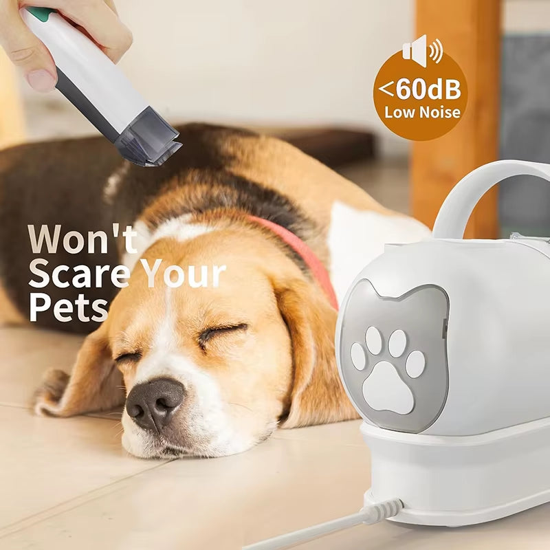 Hot Sale Pet Hair Dryer Vacuum Suction Dog Cat Grooming Brush Low Noise Electric Vacuum Cleaner Multifunction Pet Grooming Kit