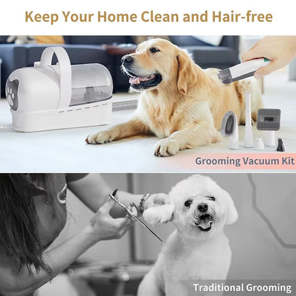 Hot Sale Pet Hair Dryer Vacuum Suction Dog Cat Grooming Brush Low Noise Electric Vacuum Cleaner Multifunction Pet Grooming Kit