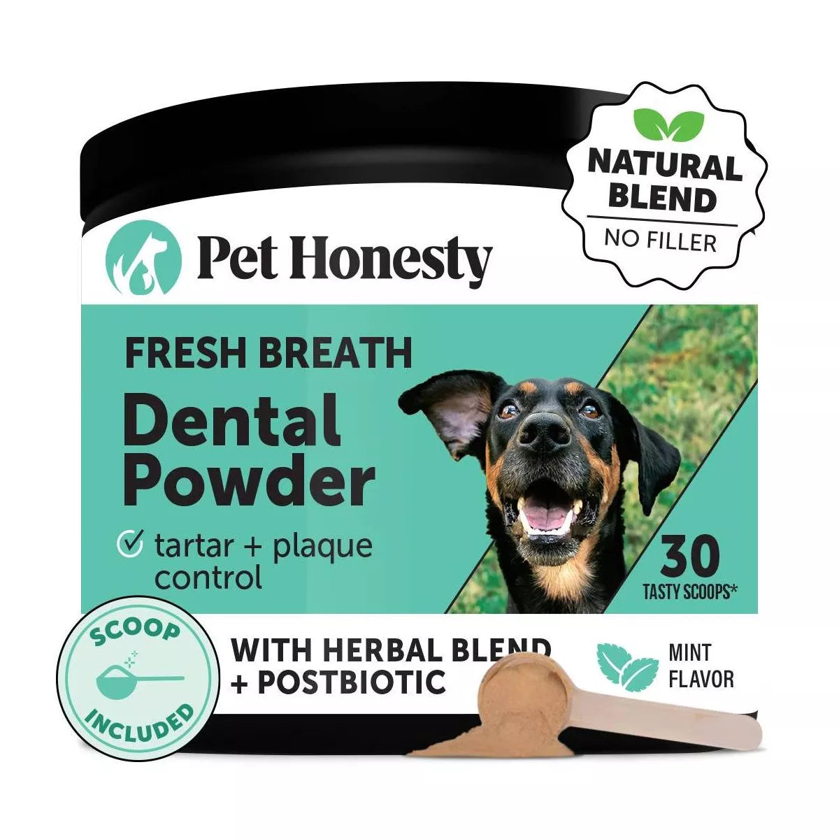 Pet Honesty Fresh Breath Dental Powder Mint Flavor for Dogs - 5.29Oz
